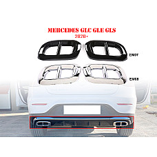 Διπλές μεταλλικές ακροφυσιές εξατμισης για Mercedes GLC GLE GLS - EM07/EM08 - Sellzone.bg Διπλές μεταλλικές ακροφυσιές εξατμισης για Mercedes GLC GLE GLS - EM07/EM08